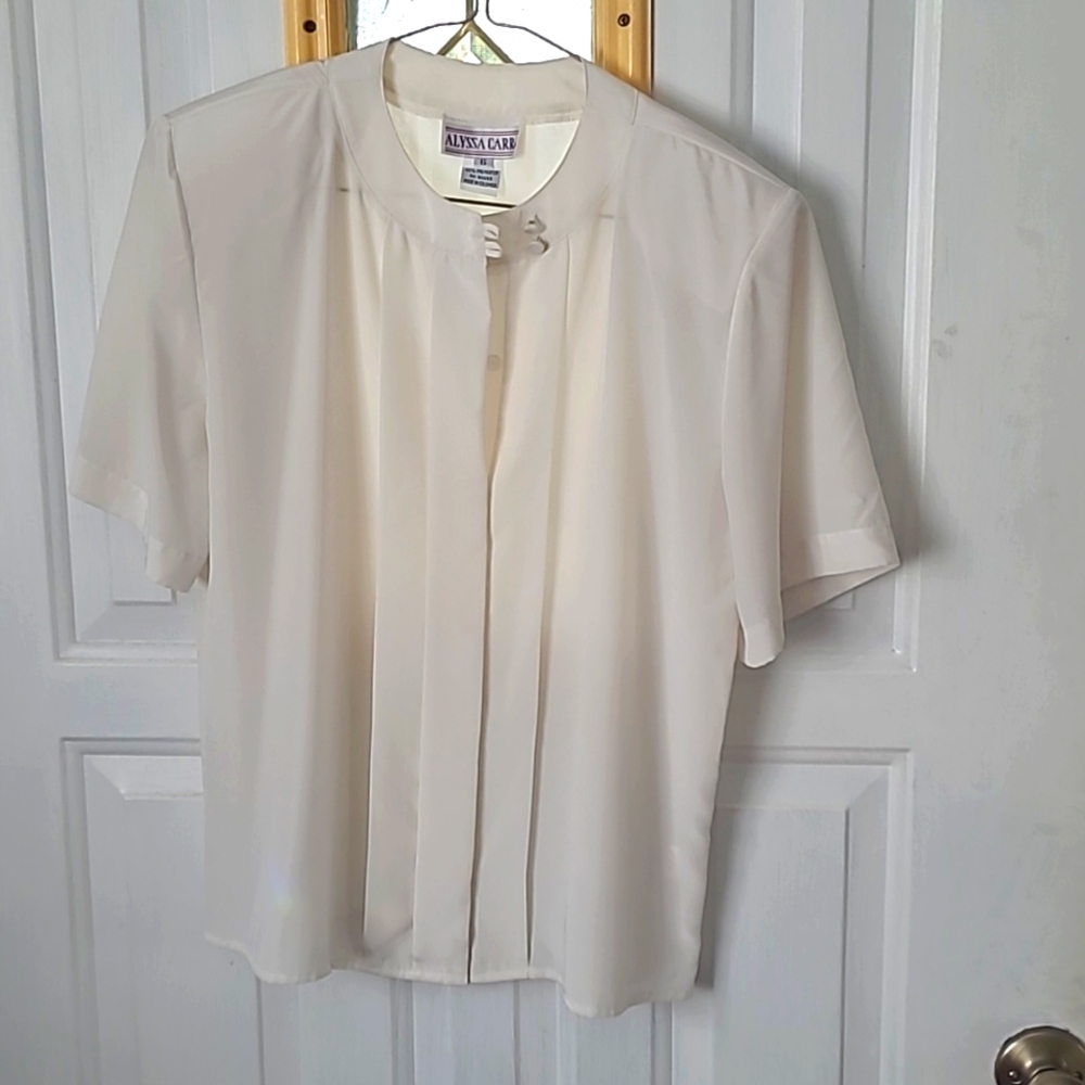 Vintage Alyssa Carr Cream Top